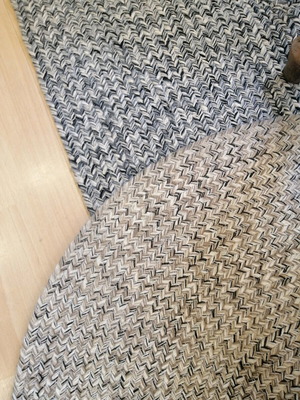 Rhythm rug 120x160 100% cotton new in beige and gray
