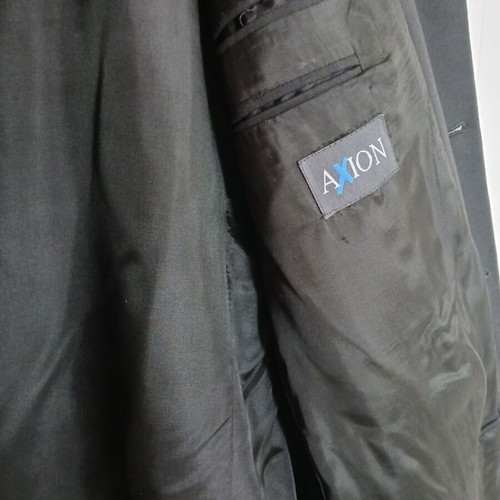 Axion black men's lined jacket new, size 52 (L/XL)
