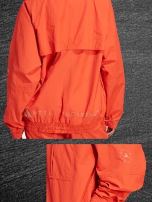 Stella McCartney women's windbreaker large new orange