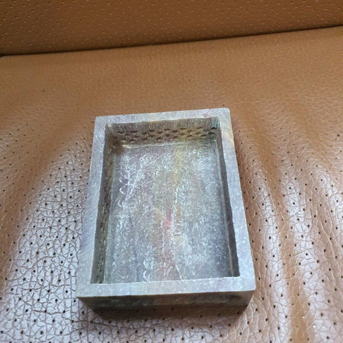 Handmade used stone marble box