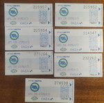 Set of 7 Attiko Metro tickets with double fare
