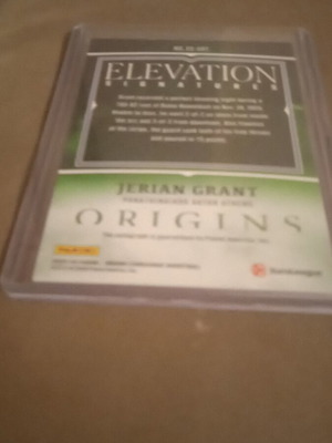 Jerian Grant Panini Euroleague Origins Elevation Signatures card