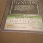 Jerian Grant Panini Euroleague Origins Elevation Signatures card