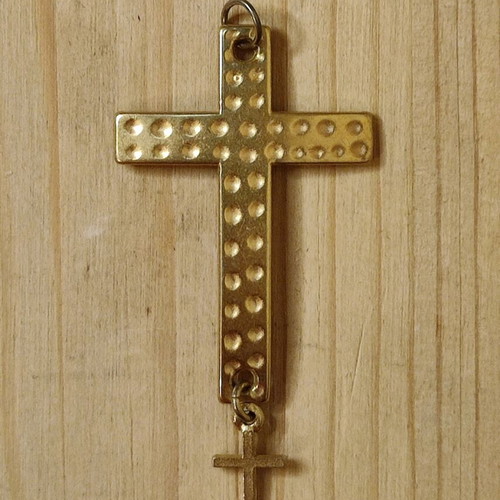 Pendant crosses like new, set of 4, gold and silver colors