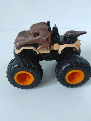 Hot Wheels Jurassic World παιχνίδι monster truck σε καφέ