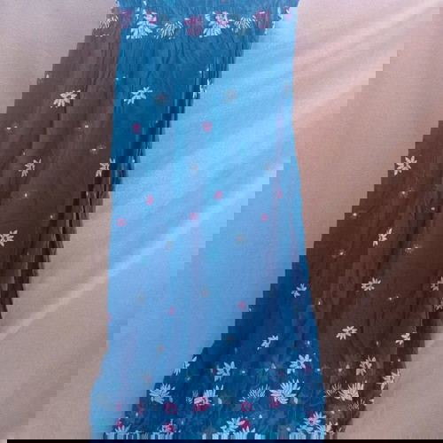 Макси дамска дълга рокля с еластично бюстие, като нова