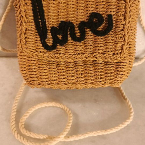 Mini straw bag