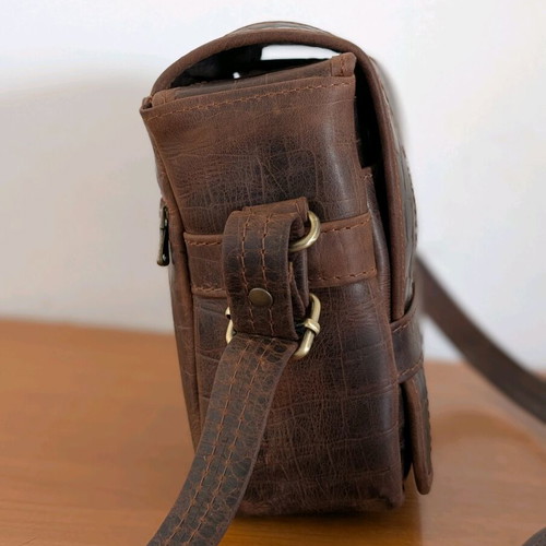 Rock & Roll leather camera bag used