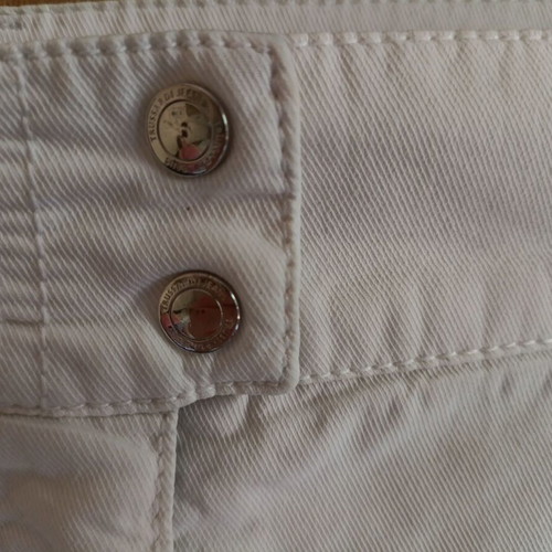 Trussardi Jeans white mini skirt like new, size L