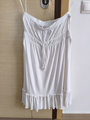 Strapless dress white medium used