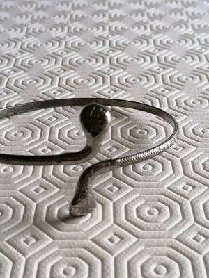 Unique snake arm bracelet like new, silver
