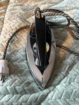 Electric iron used, functional retro