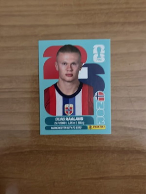 World Cup Erling Haaland Sticker new from Mundial collection