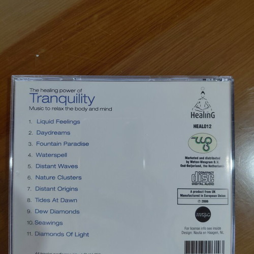 The Healing Tranquility music CD like new