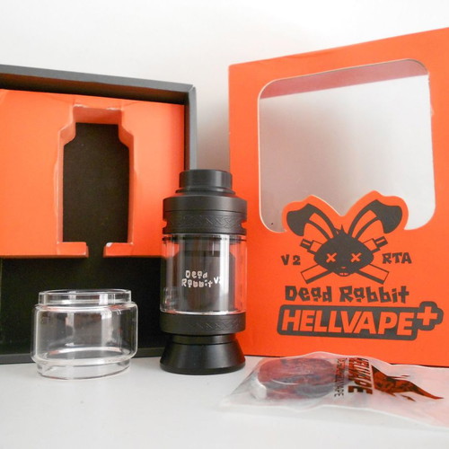 Hellvape Dead Rabbit V2 RTA new, black, 25mm, 2ml (5ml with bubble glass)