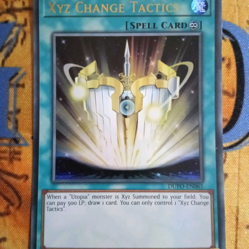 Xyz Change Tactics continuous spell like new, Yugioh
