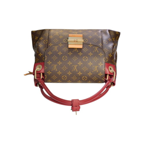 Louis Vuitton Olympe shoulder bag used, Monogram canvas and Aurore leather