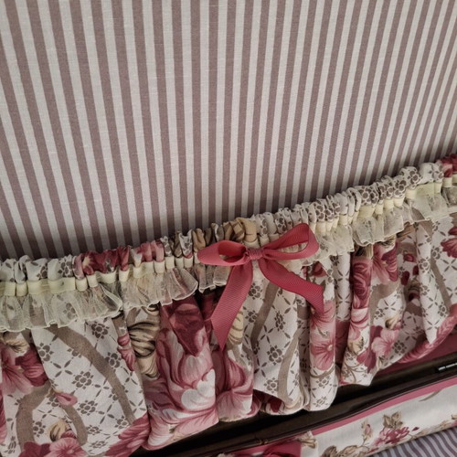Vintage Decorative Suitcase shabby chic used, romantic floral upcycled