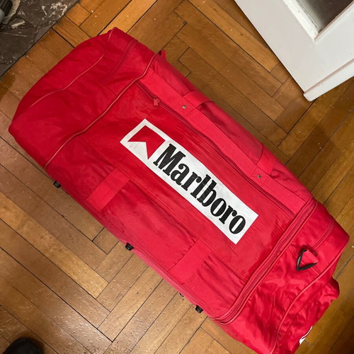 Marlboro travel sack, red, 70x37x27 cm
