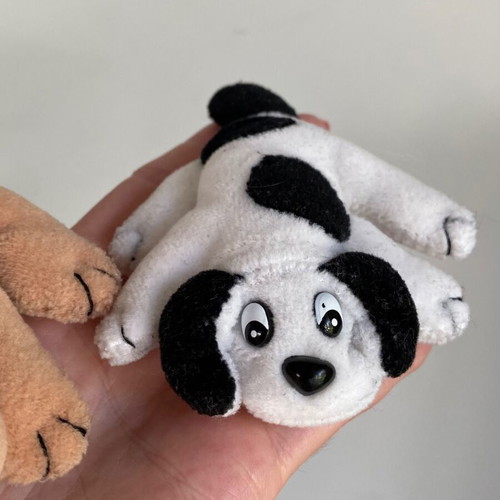 Pound Puppy set of 2 mini plush toys used, different colors