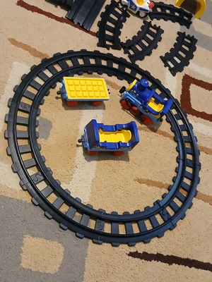 Playmobil 123 τρένο 6880 μεταχειρισμένο, πακέτο με πυροσβεστικό και αστυνομία