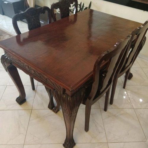 Antique dining table used 1920-30 fully handmade