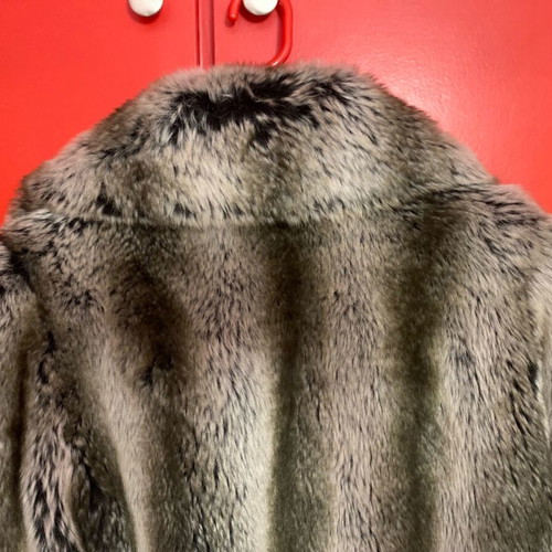 Raxevksy Exclusive women's faux fur like new, gray and beige, size L-XL
