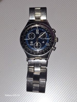 Swatch wristwatch like new, men's silver