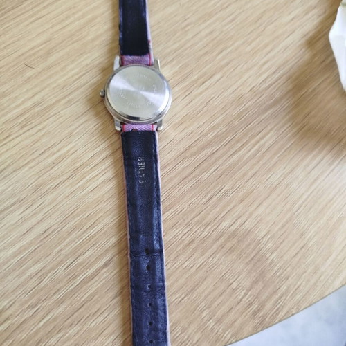 Flik Flak Hercules Disney Vintage wristwatch used, pink and silver