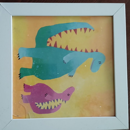 Frames used, set of three square 30x30 cm
