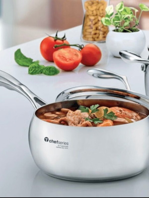 Chef Series Tupperware 1L Pot new with glass lid