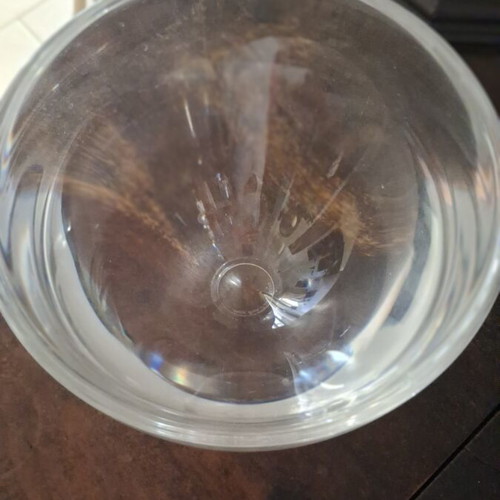 Kosta Boda Crystal Vase/Bowl by Göran Wärff, like new