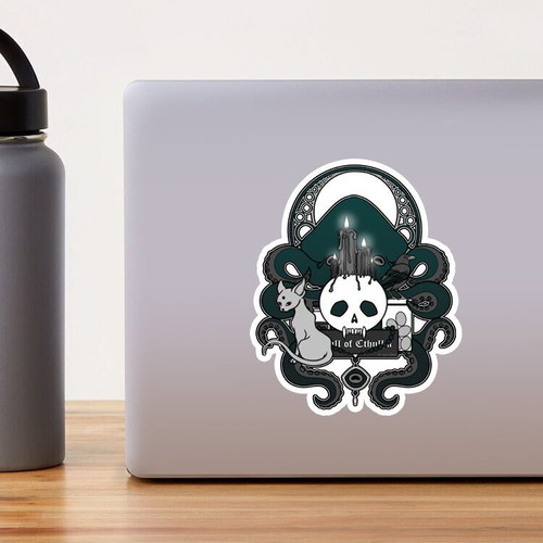 Lovecraft Aesthetic handmade sticker made to order