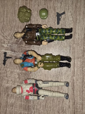 Σετ G.I. Joe φιγούρες Ace v1, Law v1, General Hawk v2