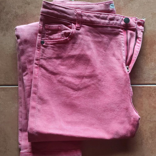 Pink denim pants like new, size M 38 10