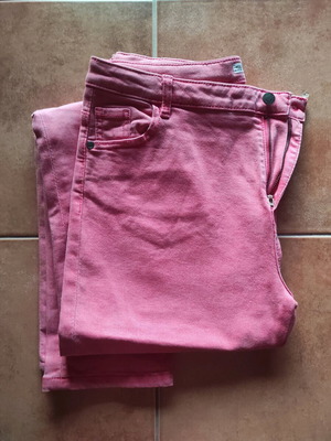 Pink denim pants like new, size M 38 10