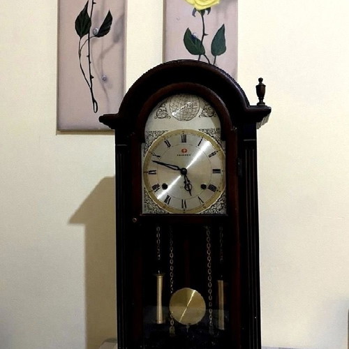 Antique clock with old working mechanism
