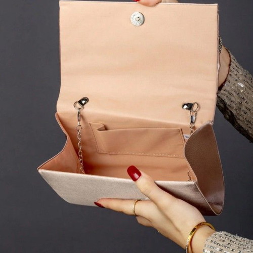 Clutch bag brand new, pink nude
