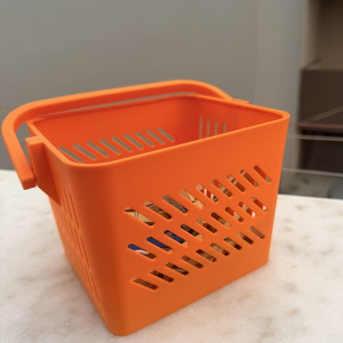 Basket for Clothespins like new, high capacity with 5 3D printed clothespins gift