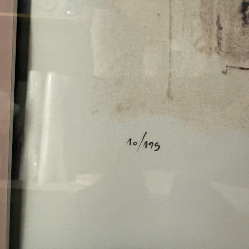 Apergis Silk Screen Printing like new, numbered 10/195, frame 51x64
