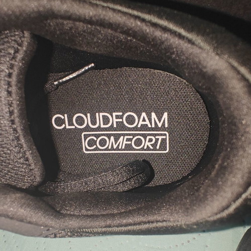 Adidas Cloudfoam Comfy sneakers size 37, black and gold, new