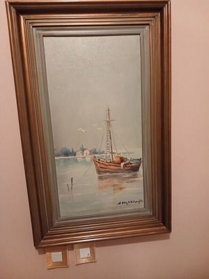 Oil paintings by Mitsopoulos like new, authentic works