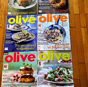 Μαμαλάκης olive περιοδικο 6 τεύχη προσφορά συνταγές συμβουλές μαγειρικής