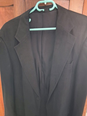 Zara men's black jacket size 56 like new