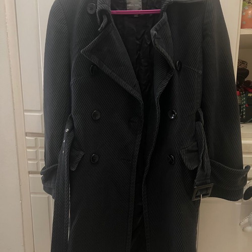 Mark Aurel cape coat like new, women's fitted, size S-M, blue