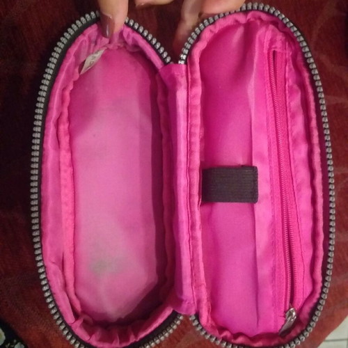 Urban pink pencil case used