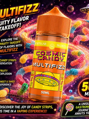 Multifizz 50ml Cosmic Candy υγρό αναπλήρωσης από Secret's Lab καινούργιο