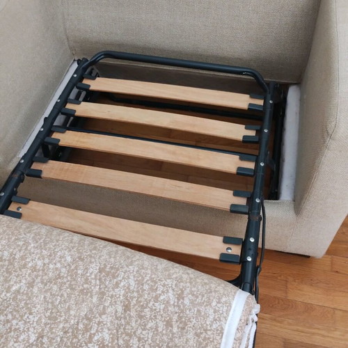 Small sofa bed like new, Greek made, convertible to single bed