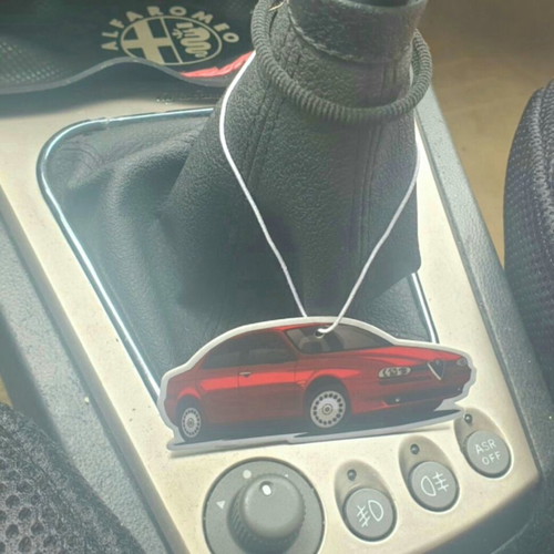 Alfa Romeo car air freshener new with models 147-156-159-Mito-Giulia