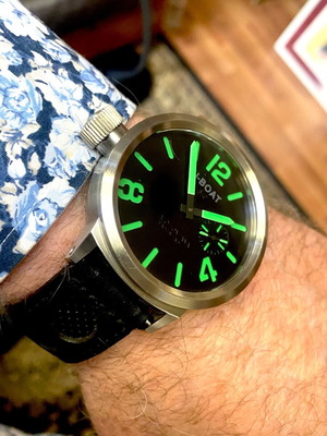 U-BOAT Huge mechanical watch used with 50mm luminous dial